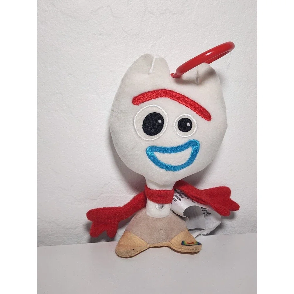 Disney Parks Toy Story Forky Big Head Plush Bag Clip Keychain 6” Pixar
